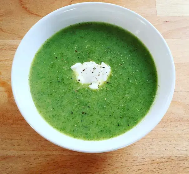 Wasabi broccoli soup recipe