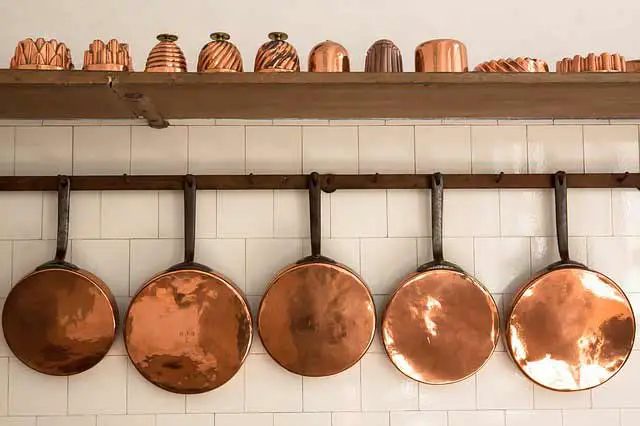 Old Copper Pans