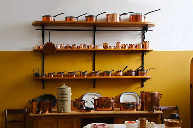 Copper cookware set