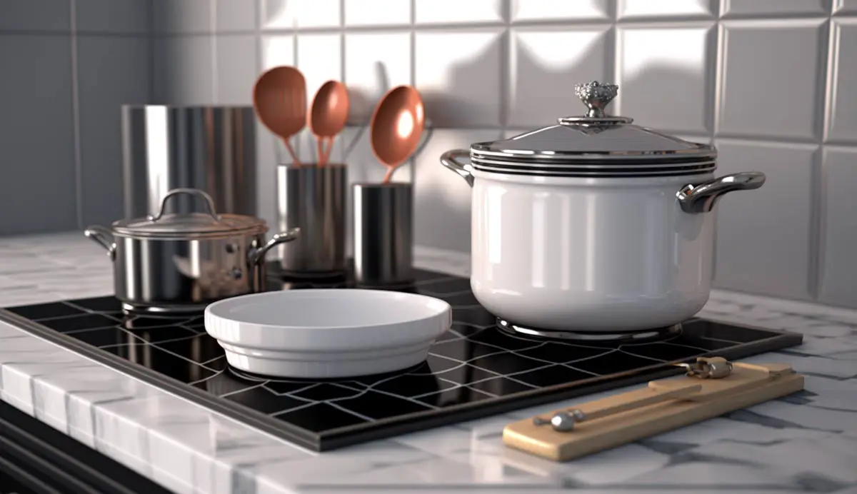 Cookware set On A Ceramic Glass Cooktop