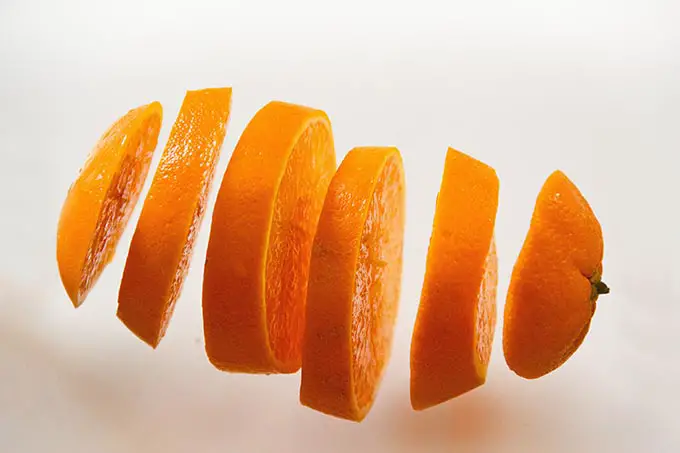 A cut Mandarin