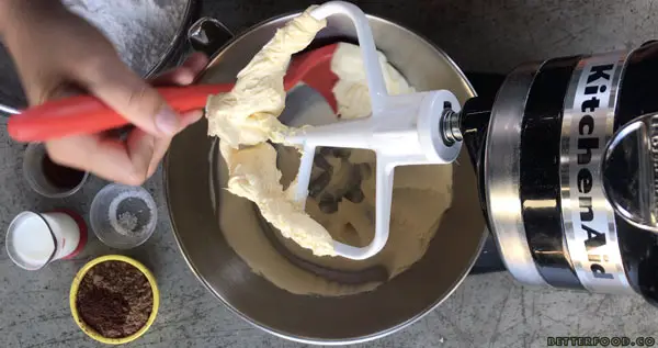 Add butter to stand mixer bowl