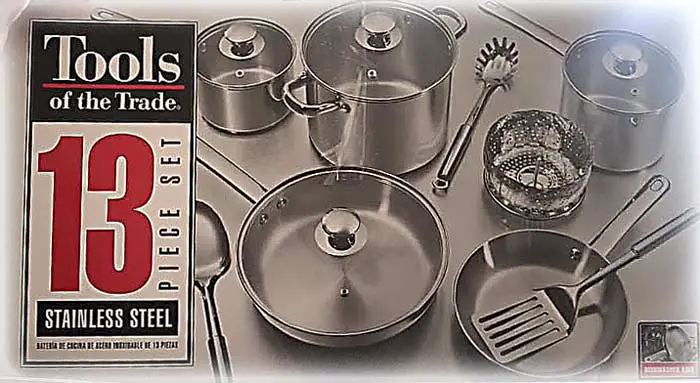 Tools of the trade cookware set box