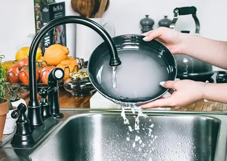 Cleaning a Pan