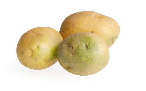 Three raw potatoes