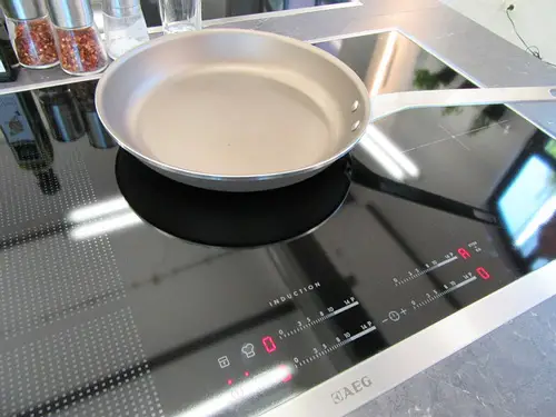 Shiny and clean induction cooktop